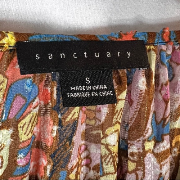 Sanctuary Relaxed Button Blouse Paisley Print Women's Top
Size: S - Picture 11 of 17